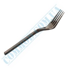 Black plastic forks 17cm 100 pieces