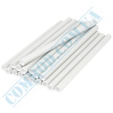 White paper bubble tea straws 200x11mm 100 pieces