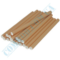 Kraft paper bubble tea straws 200x11mm 100 pieces