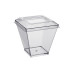 65ml square ice cream bowl lid 50 pieces