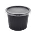 Plastic clear lid D-110mm for black plastic soup bowl 350/500ml 50 pieces